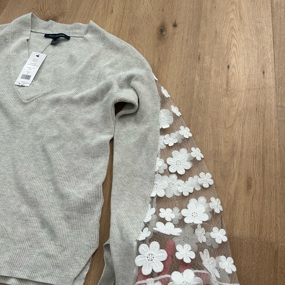 NWT French Connection Sweater Top Caballo Lace - Picture 2 of 5